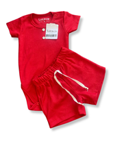 Kit com 3 conjuntos canelados verão