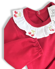 Conjunto body e calça cereja