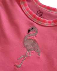 Romper rosa de flamingo